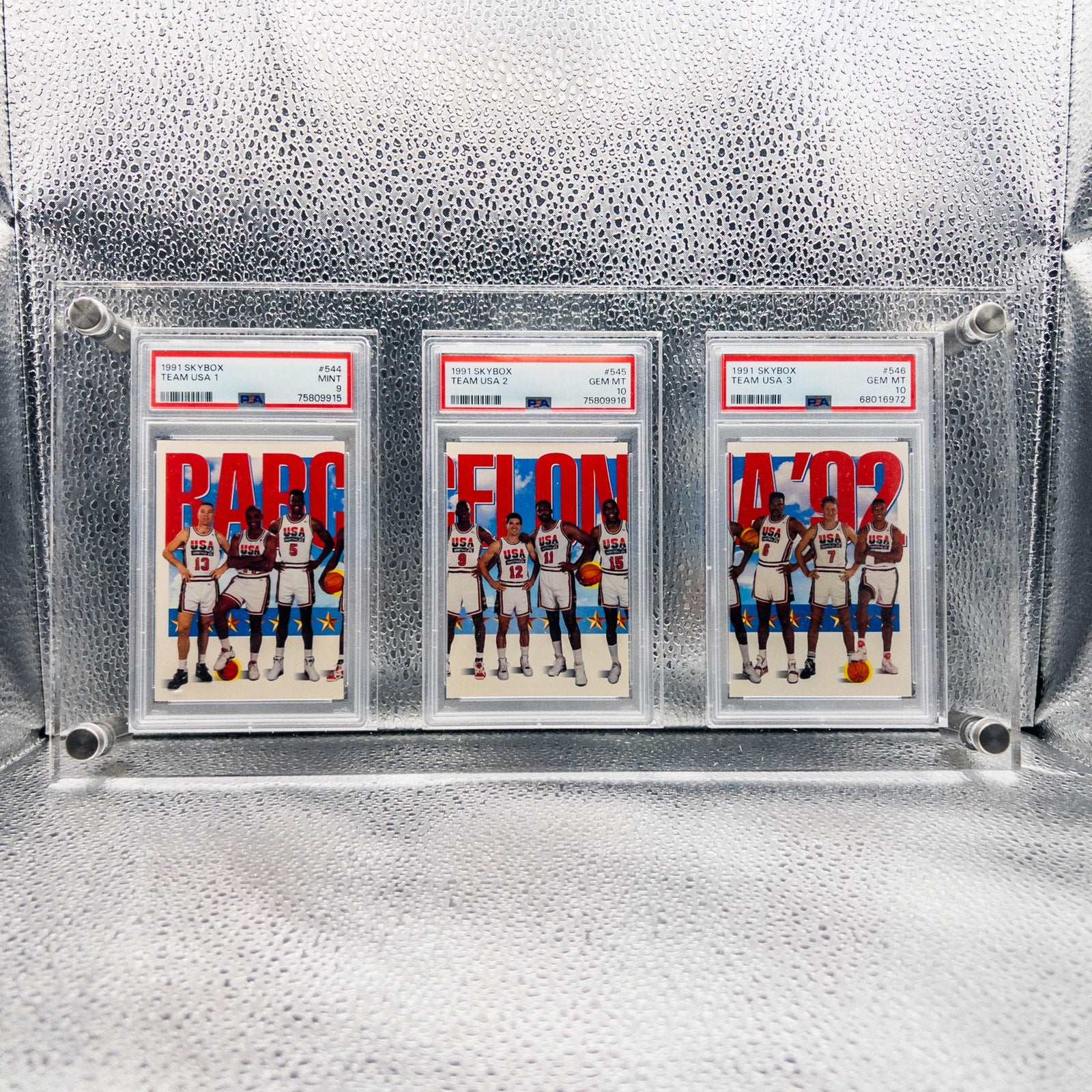 PSA - 1992 Skybox Dream Team Full Set Graded Cards Barcelona Team USA