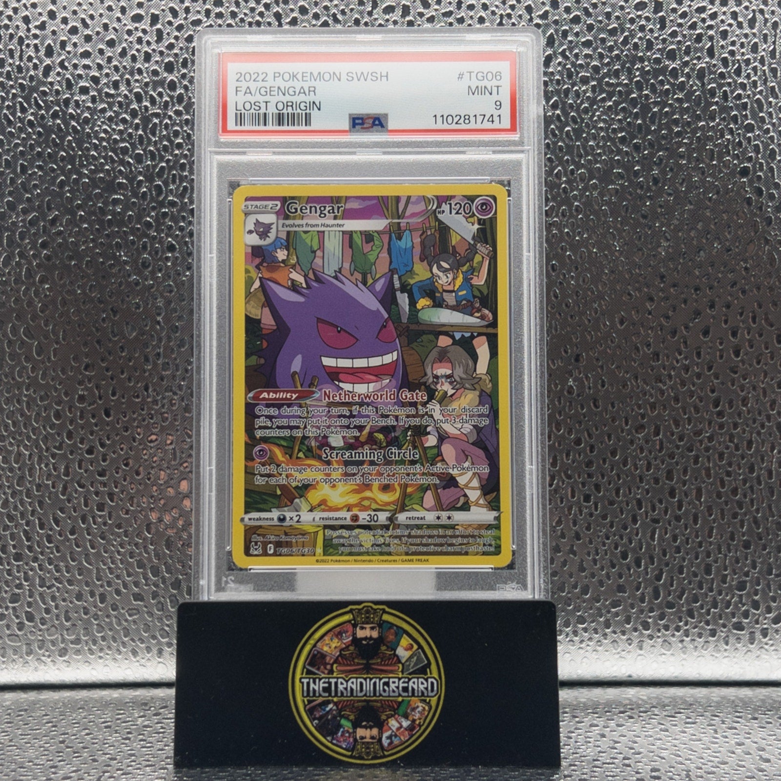 PSA 9 - 2022 Pokemon Sword & Shield Lost Origin Gengar #TG06