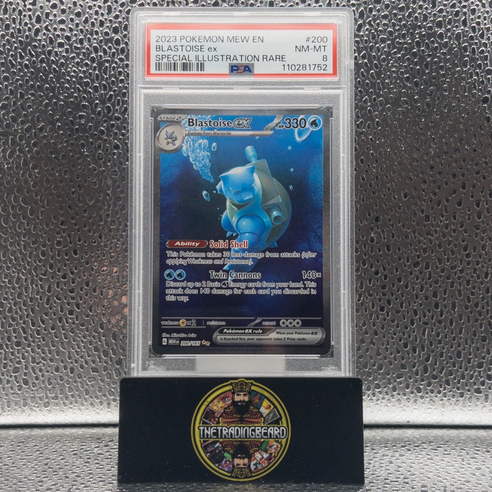 PSA 8- 2023 Pokemon Mew En-151 Blastoise Ex #200