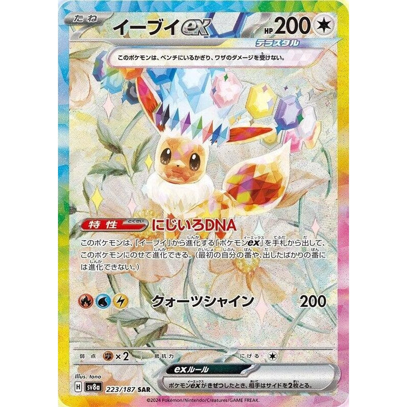 Eevee ex - 223/187 - SV8a: Terastal Fest ex