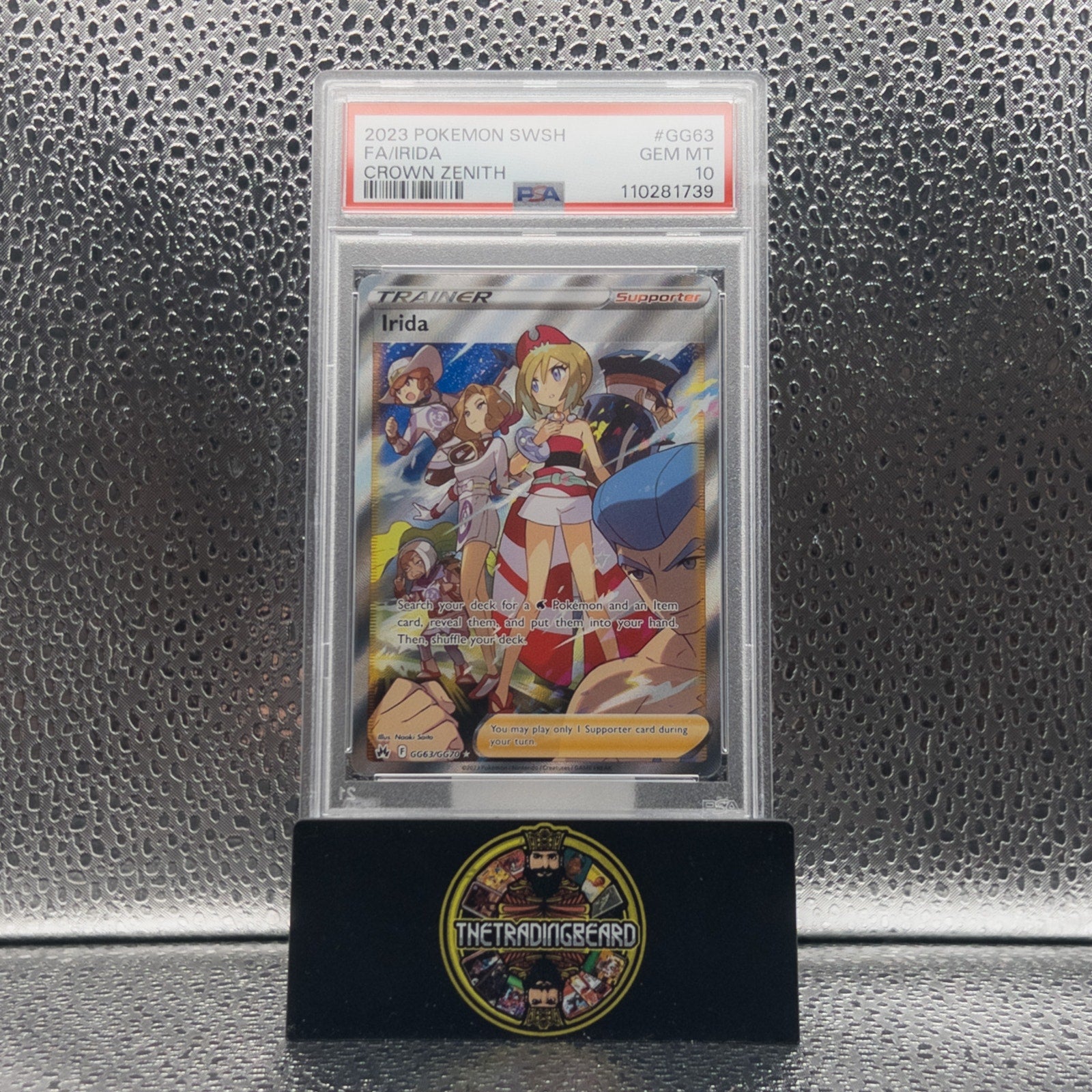 PSA 10 - 2023 Pokemon Sword And Shield Crown Zenith Irida #GG63