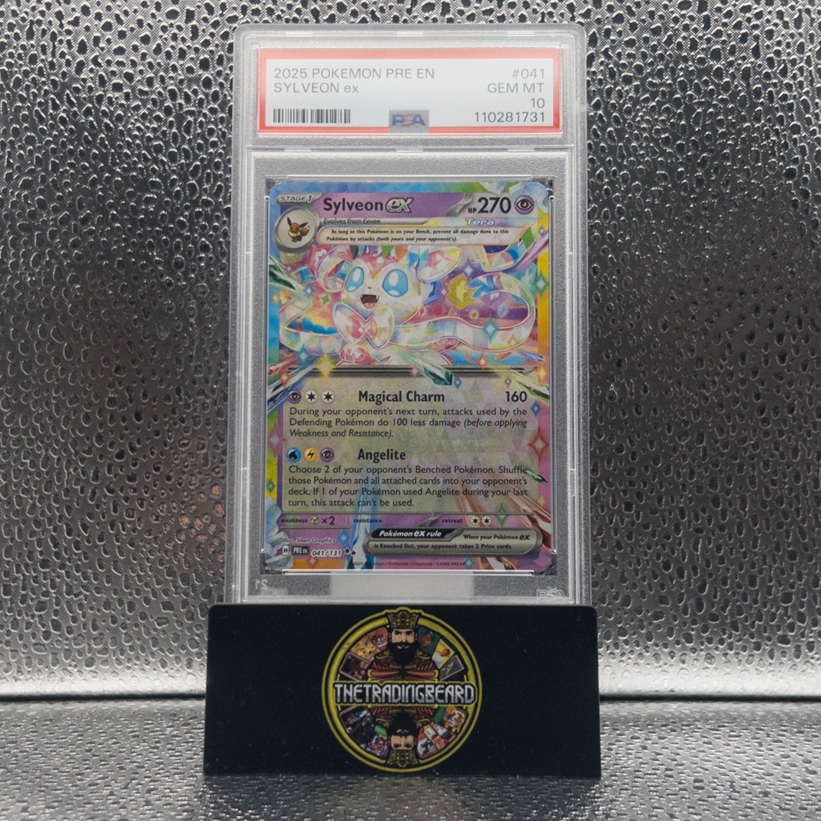 PSA 10 - 2025 Pokemon Pre En-Prismatic Evolutions Sylveon Ex #041