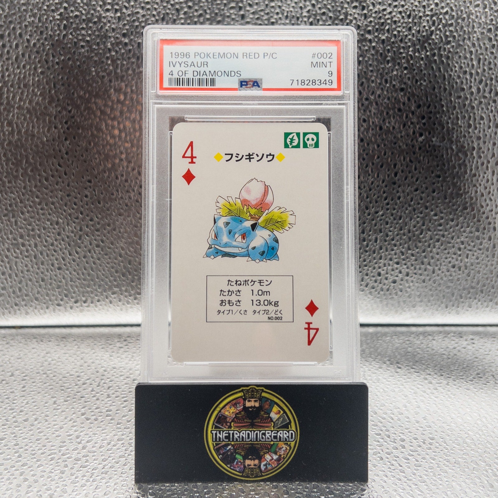 PSA 9 - 1996 Pokemon Red Version Playing Cards Ivysaur #002