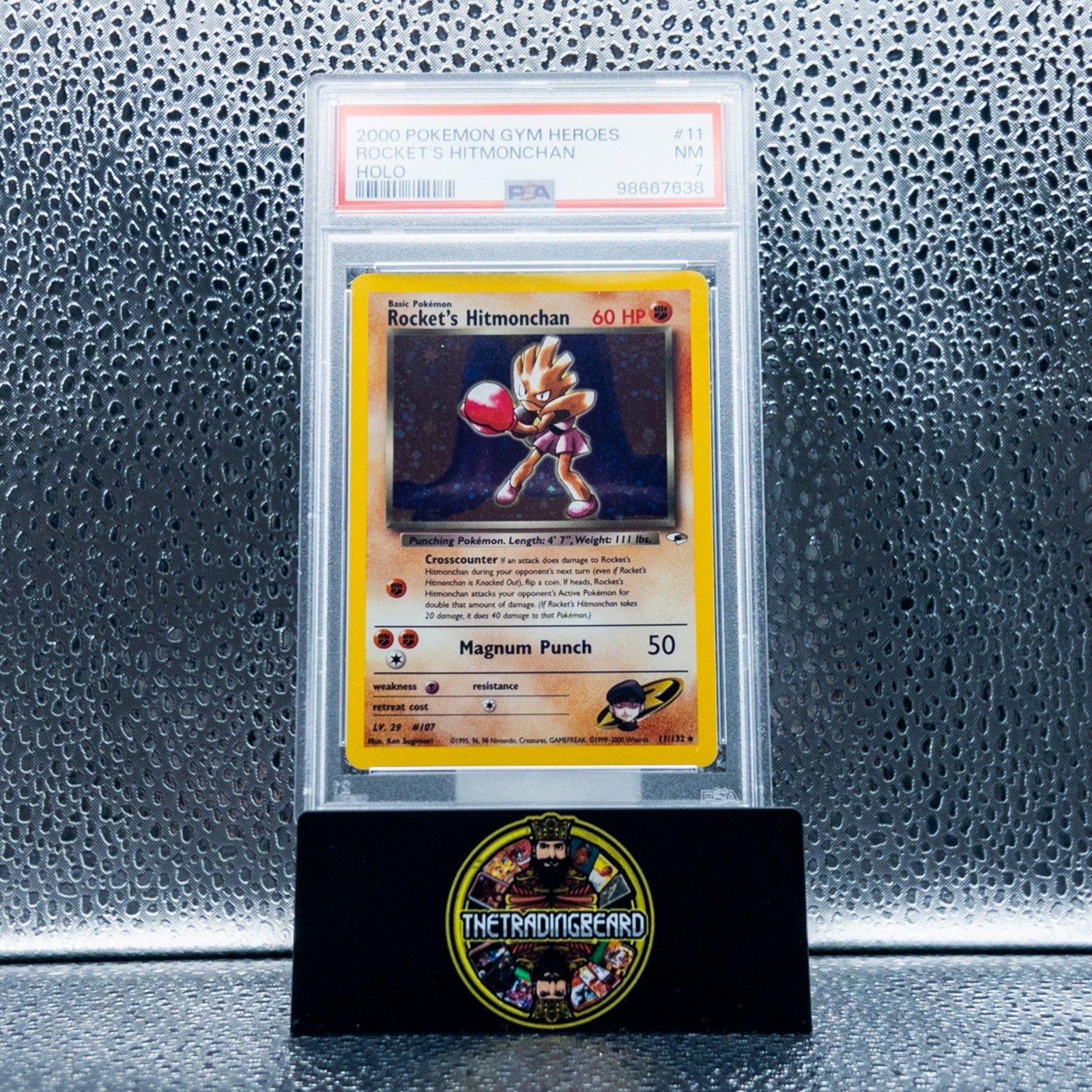 PSA 7 - 2000 Pokemon Gym Heroes Rocket's Hitmonchan #11
