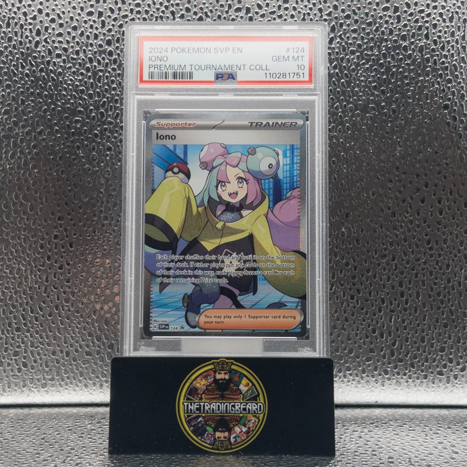 PSA 10 - 2024 Pokemon Svp En-Sv Black Star Promo Iono #124