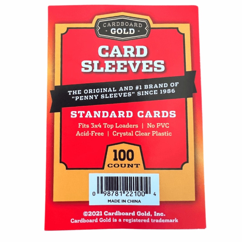 Soft Card Sleeves - Standard Cards (3 x 4) - 1 Pack 100 units