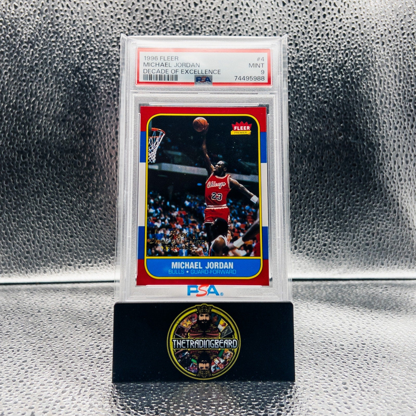 PSA 9 - 1996 Fleer Decade Of Excellence Michael Jordan #4v